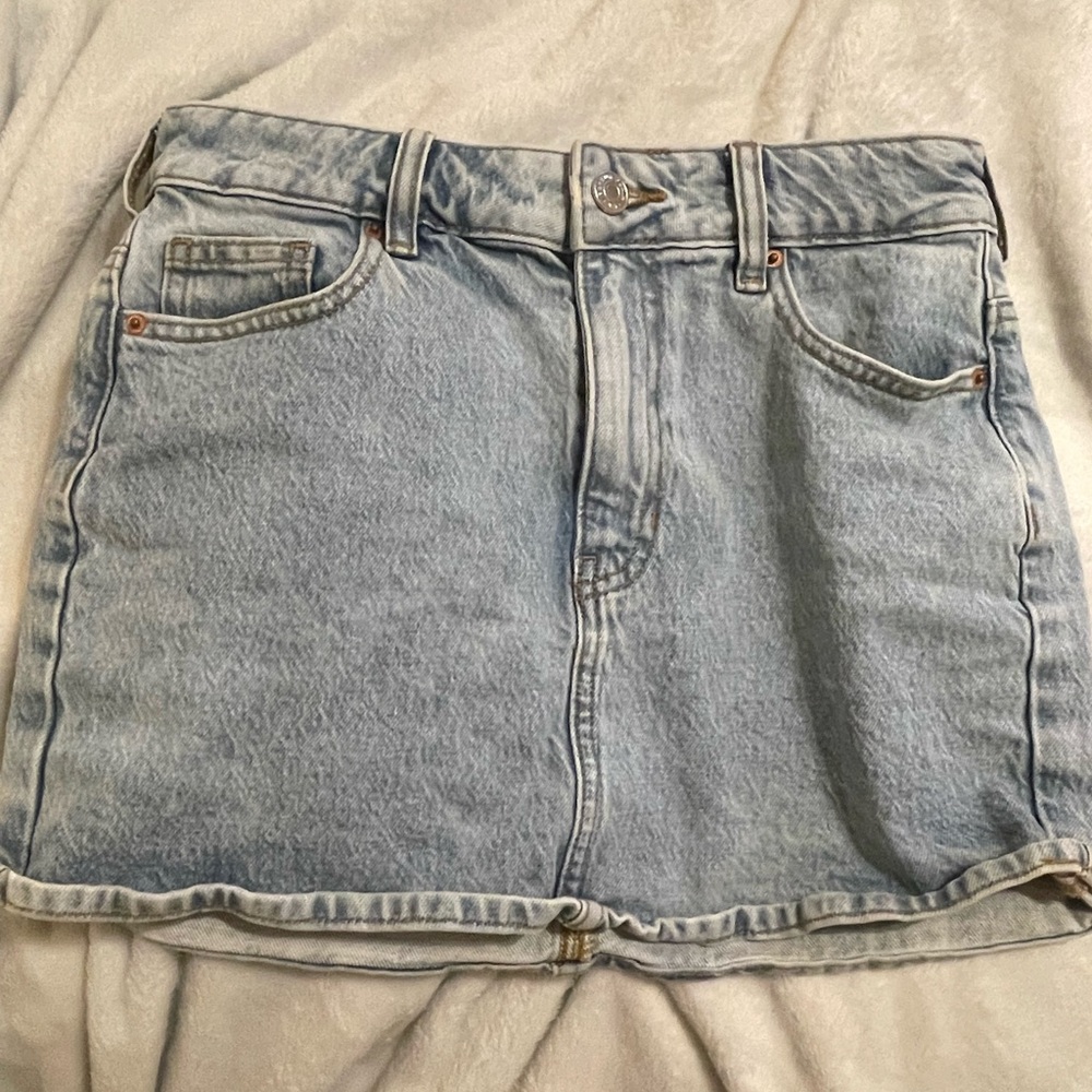 PacSun Sky Blue Denim Skirt